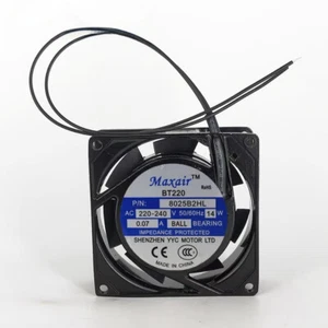 1 Stück Maxair 8025B2HL 220-240V 0,07A 14W Kugel Axial Lüfter - Bild 1 von 4