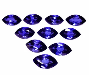Lotto 10 pz tanzanite blu naturale 8-10 carati pietra preziosa sciolta certificata tanzanite W20 - Foto 1 di 13