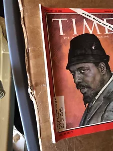 MAGAZINE Time. JAZZ LEGEND THELONIOUS MONK February 28 1964 Free Ship - Picture 1 of 2