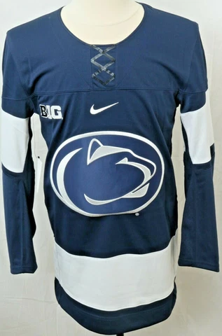 NEW Penn State Nittany Lions PSU Navy Nike Authentic Ice Hockey Jersey Men's XL Cover