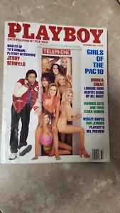 Playboy Magazine October 1993 Jerry Seinfeld Jenny McCarthy Centerfold - Picture 1 of 5