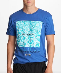 NEW W TAGS Karl Lagerfeld Paris Take It E-z Tee in Blue, Sz S - Picture 1 of 2
