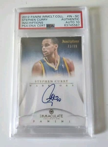 Stephen Curry 2012-13 Panini Immaculate Collection Inscriptions Auto /99 - Pop 4 - Picture 1 of 4