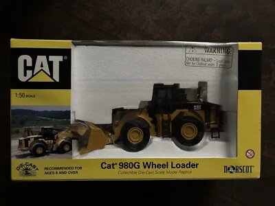 Cargador de ruedas CAT 980G escala 1:50 coleccionable fundido a presión por NORSCOT modelo 55027 nuevo en caja Foto 1 de 4