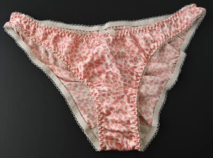 1 NEW Victoria's Secret VTG 2009 Polyester Satin Cheeky Bikini Panty SMALL - Picture 1 of 7