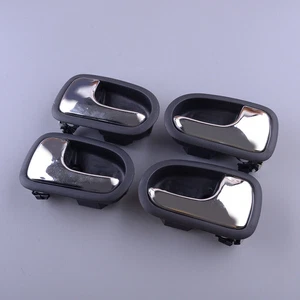 4pc Black Left Right Interior Door Handle Set Fit for Mazda 1004423 1004424 ρ - Picture 1 of 6