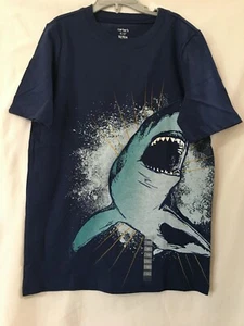 NWT Carter's Boys Navy Blue Shirt Shark U pick - Picture 1 of 3