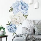 Einfach aufzutragen Blaue Pfingstrose Blume Wandaufkleber Wohnzimmer Schlafzimme