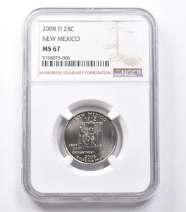 MS67 2008-D Washington State Quarter New Mexico NGC *5391 - Picture 1 of 3