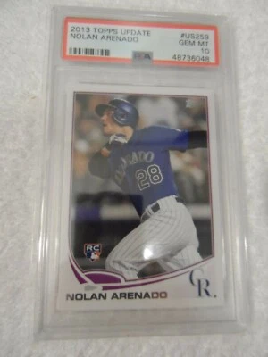 2013 Topps Update Nolan Arenado RC Rookie Rockies #US259 PSA 10 GEM MT  - Image 1 of 2
