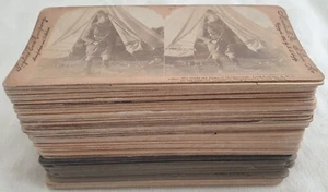 Batch Of 67 Cards Stereoscopiche Second War Boer South Africa 1900 1901 - Bild 1 von 7