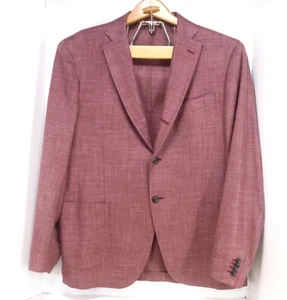 Maurizio Baldassari PRIVE SPORT COAT, Cranberry, 56R, Wool / Silk / Linen NWOT - Picture 1 of 8