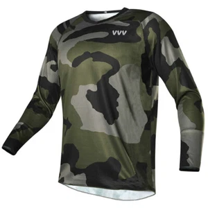 Camiseta Larga de Carretera Camuflada Bicicleta de Montaña Motocross Ciclismo Descenso Descenso - Imagen 1 de 4