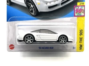 2024 Hot Wheels '90 Acura NSX #175 (white)  SUPER CUSTOM WHEEL SWAP by AEB - Picture 1 of 5