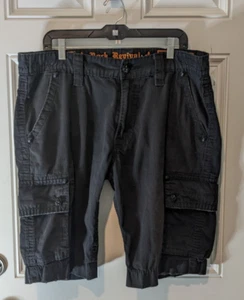Rock Revival Classic Cargo Shorts Men's Tag Size 36 (Run Big) Black (Actual 38) - Picture 1 of 19