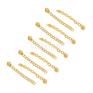 10PCs ETERFANT Dental Ortho Lingual Button Chains with Mesh Round Plated Gold - Picture 1 of 12
