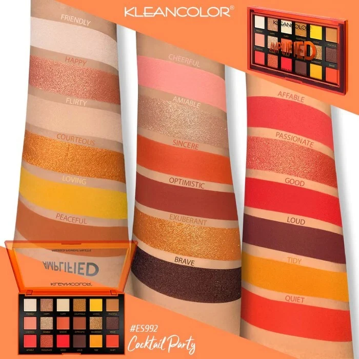 KleanColor Amplified Cocktail Party Pressed Pigment Palette 18 gorgeous Shades - Image 1 of 3