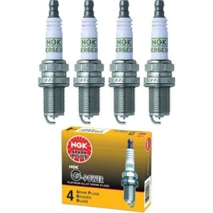 4 pcs - GENUINE OEM NGK G-Power Spark Plugs #5019 - Platinum Set LTR5GP - Foto 1 di 3