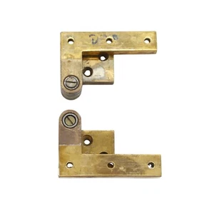 Pair of 3 in. Polished Brass Left Swinging Door Pivot Hinges - Bild 1 von 5