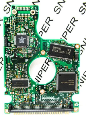PCB - Hitachi 80GB IC25N080ATMR04 IDE 13G1104 H69519 Hard Drive Board H69401A - Image 1 of 4