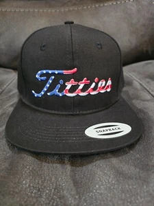 USA Titties Golf Snapback Mesh Trucker Hat Not Titleist Funny Golf Gift NEW - Picture 1 of 89