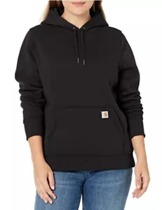 Womens Carhartt Clarksburg Relaxed Fit Hoodie Sweatshirt 3X Black New - Picture 1 of 13