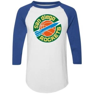 San Diego Rockets Raglan Shirt Colorblock | NBA Basketball Team - Picture 1 of 6
