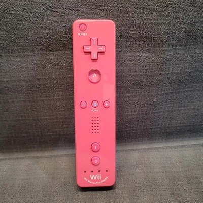 Nintendo Wii U Official Wii Remote Motion Plus Pink OEM RVL-036 - Image 1 of 2