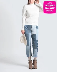 RRP €440 RE/DONE x LEVI'S Reconstructed Jeans W27 Patchwork Cropped Dirty Look - Picture 1 of 7
