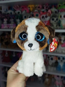 Ty Beanie Boos Boo - Duke the dog Plush Soft Toy 6" - Picture 1 of 8