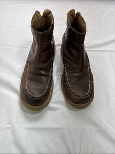 Mens 10 D Ariat Buckshot Zip 6” Moc Toe Boot Soft Toe Rear Zipper Chukka Ankle - Picture 1 of 11