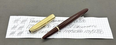 1947 Parker 51 Cordovan Vacumatic, 14k Med. Крышка GF, - профессионально восстановлена - Изображение 1 из 4
