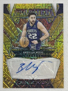 Vasilije Micic 2023-24 Obsidian Rookie Eruption Auto Gold Mojo /10 RE-MIC SH - Bild 1 von 2
