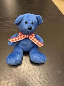 Humane Society 50TH Anniversary "Catherine's Bear"Plush Blue Teddy Bear Charm - Picture 1 of 3