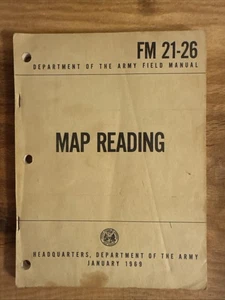 1969 MAP READING, FM 21-26, Department of the Army, Military FIELD M anual - Picture 1 of 6
