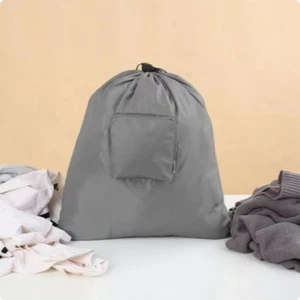 Washable Travel Laundry Bag with Handle Travel Storage Pouch Dirty Clothes - Picture 1 of 14