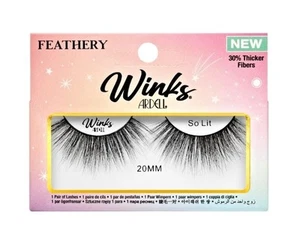 Ardell Lashes False Eyelashes Fake Strip Lash Eye Winks Feathery So Lit 20MM - Picture 1 of 2