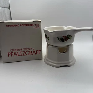 Quemador Pfaltzgraff Christmas Heritage para mantequilla, popurrí o cera para velas - c vh - Imagen 1 de 5