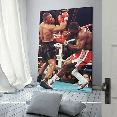 Iron Mike Tyson Canvas Painting Print Picture Wall Framed Art 24x36 Boxing - Image 1 of 3