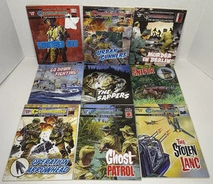Commando Comic Lot Of 9 Books War Stories Action Silver Gold East Sea World - Bild 1 von 19
