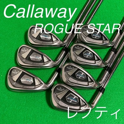 Lefty Callaway ROGUE STAR Irons #6-9,Pw,Aw,Sw(7Clubs)/Ns Pro Zelos7/Flex:Stiff - Image 1 of 4