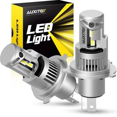 AUXITO H4/9003/HB2 LED Headlight Bulbs Dual Hi/Low White 6000K 6000LM Q16 S 2/4X - Image 1 of 4