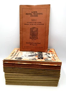 Vintage 1950's Lewis Hotel Training Course Booklets Vol. 1-50 Complete - Picture 1 of 14