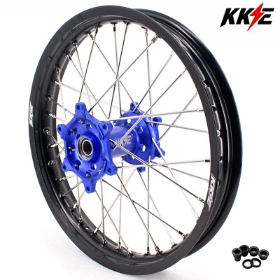 Rueda trasera KKE 18" CNC para Yamaha WR250F 2001-2024 WR450F 03-2024 azul Foto 1 de 4
