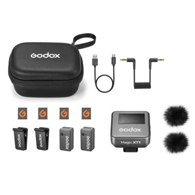 Godox Magic XT1 (2TX + 1 RX) Wireless Studio Lavalier Microphone Dual-Channel - Image 1 of 4