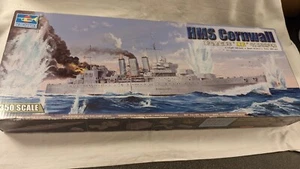 Vintage Trumpeter 1:350 HMS Cornwall 55cm long - complete #05353 - Picture 1 of 12