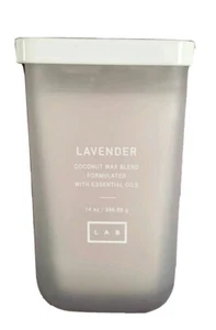 Lab Brand LAVENDEL handgegossen, Kokoswachs Mischung Kerze, Glas, 14oz groß, neu - Bild 1 von 9