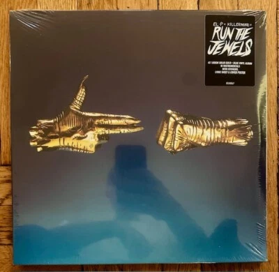 Run the Jewels 3 - 4X180gm SOLID GOLD+BLUE  Colored Vinyl LP  LTD 4LP RTJ005LP  - Image 1 of 3