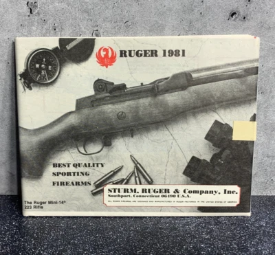 Vintage 1981 Catalog of Ruger Firearms - Fold Out Pamphlet - Unopened! - Image 1 of 4