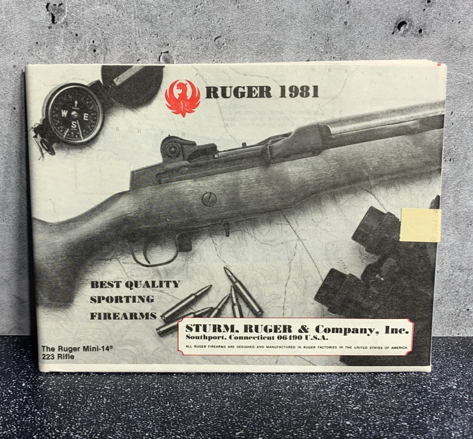 Vintage 1981 Catalog of Ruger Firearms - Fold Out Pamphlet - Unopened! - Image 1 of 4